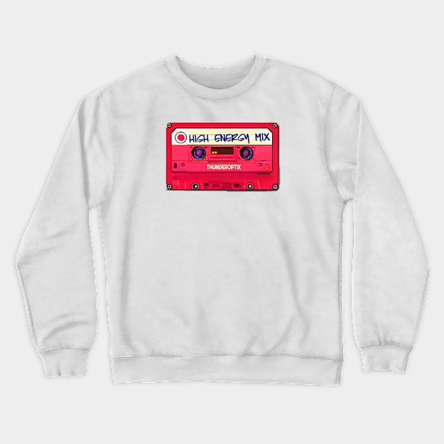 High Energy Mix Tape Crewneck Sweatshirt by CYCGRAPHX